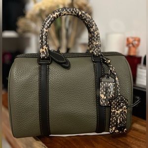 Coach Ruby Satchel 25 With Snakeskin